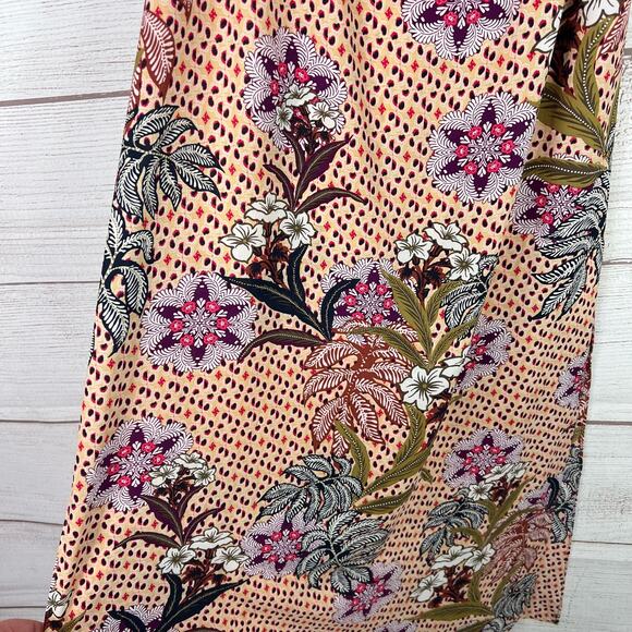 Zara Women's Tropical Off The Shoulder Midi Printed Summer Dress Size Small - Picture 2 of 9
